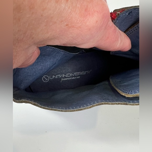 UNITY IN DIVERSITY Olive green LUGANO leather ankle boots size‎ 9.5. - Picture 9 of 9